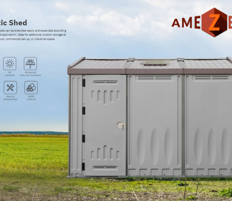 Cabine sanitaire extérieure modulaire en HDPE